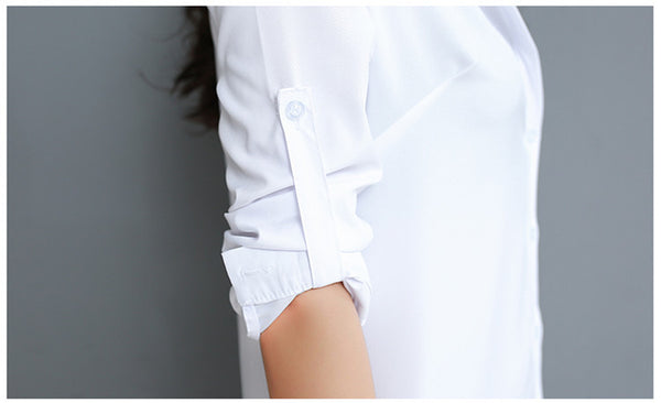 Pijama Elegante de Chifón con Blusa de Manga Larga