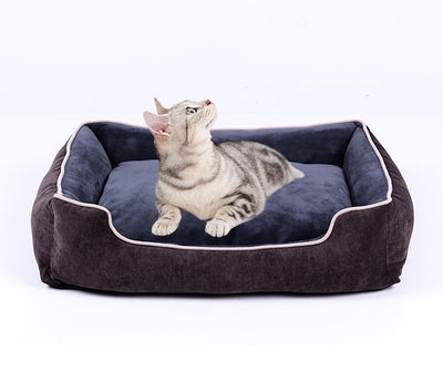 Cama de Terciopelo para Mascotas - Casa Cómoda para Perros y Gatos - Image 17