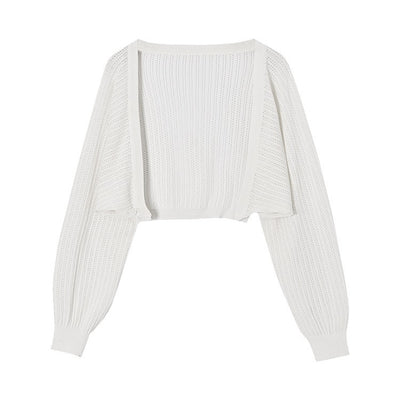 Blusa Protectora Solar con Mangas Farol Huecas y Corte Suelto - Image 5