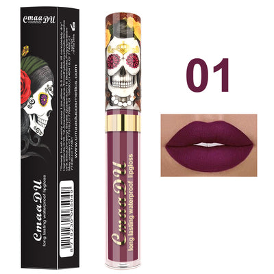 Labial Brillo Metálico Perlado Calavera - Efecto Espejo - Image 5