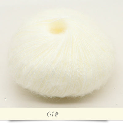 Suéter y chal de mohair para bebé con detalle de tejido - Image 19