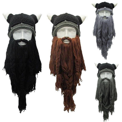 Gorro Vikingo con Barba Larga de Lana para Fiestas Temáticas Europeas - Image 9