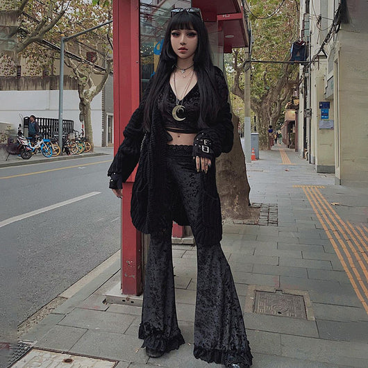 Pantalones Acampanados Negros Mujer - Cintura Alta Versátil para Todos los Estilos - Image 20