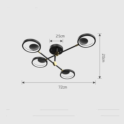 Lámpara de Techo LED Molecular Diseño Nórdico Minimalista - Image 7