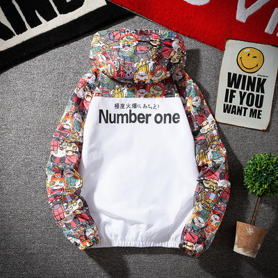 Chaqueta Camuflaje Estilo Coreano con Empalmes de Contraste - Image 12
