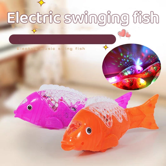 Pez Eléctrico Interactivo con Luz LED, Música y Proyección