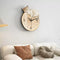 Reloj de Pared Silencioso Estilo Crema para Sala y Dormitorio