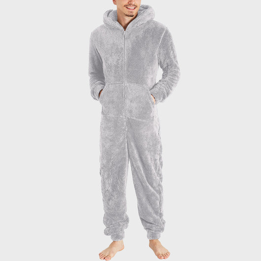Pijama Térmico Tipo Jumpsuit con Cierre para Hombre - Image 5