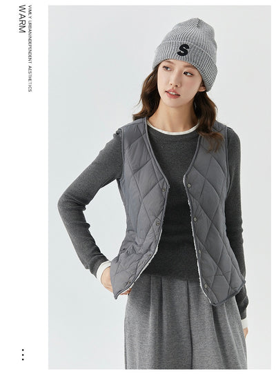 Chaleco Corto de Terciopelo para Otoño e Invierno Mujer - Image 32