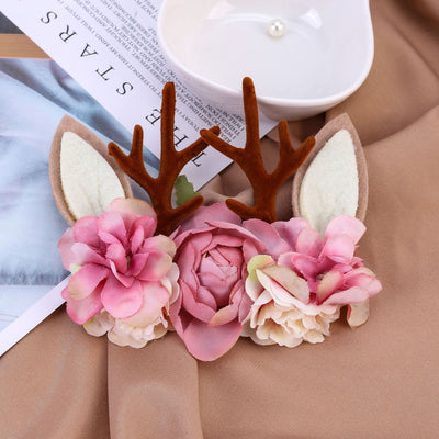 Diadema Infantil con Orejas de Reno - Accesorios para Cabello
