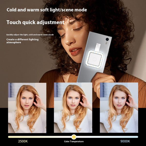 Luz de Relleno Magnética para Selfies y Fotografía