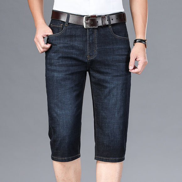 Pantalones Cropped Slim de Cintura Alta para Hombre - Estilo Ejecutivo