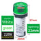 Actualización Blanco Verde ACDC 220 V ACDC Universal Sonido Intermitente