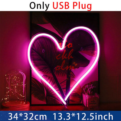 Luz Neon de Corazón con Acrílico Transparente - Decoración Ambiente LED - Image 10