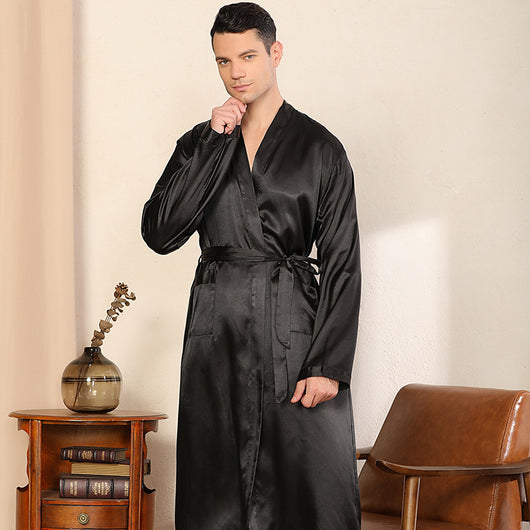 Bata Cardigan Ultradelgada para Hombre Talla Grande