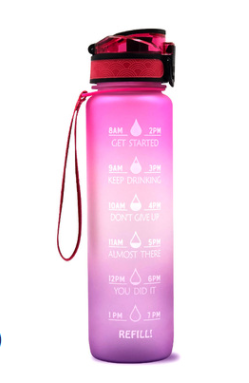 Botella de Agua Deportiva con Degradado Frosted - Vaso Reutilizable para Viajes - Image 14
