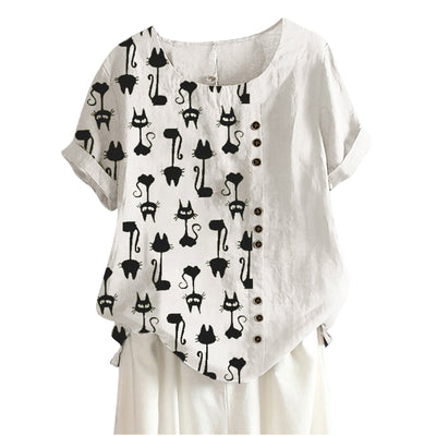 Playera Casual de Moda Europea y Americana con Estampado Moderno - Image 7