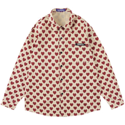 Camisa Manga Larga Estampado Corazón Hombre Fit Relajado - Image 13