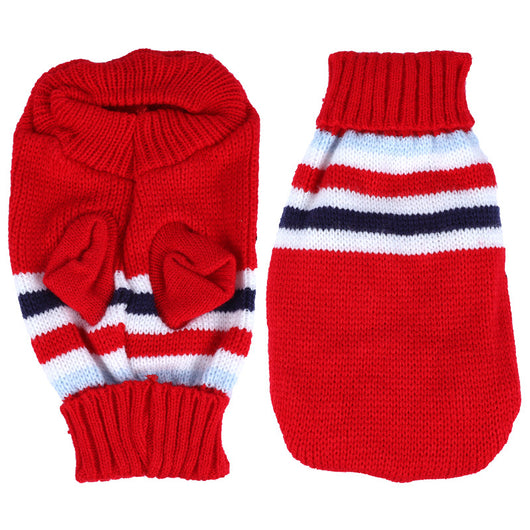 Suéter para Gato Multicolor con Cuello Solapa - Diseño Casual - Image 4