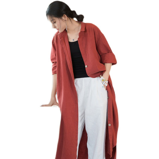 Cardigan Literario Holgado y Ligero para Mujer - Elegancia Minimalista - Image 5
