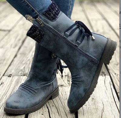 Botas de Invierno Martin con Tacón Grueso y Forro de Lana - Image 6