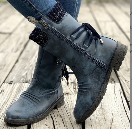 Botas de Invierno Martin con Tacón Grueso y Forro de Lana - Image 6