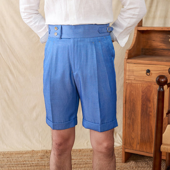 Shorts de Algodón Vintage Antiárrugas