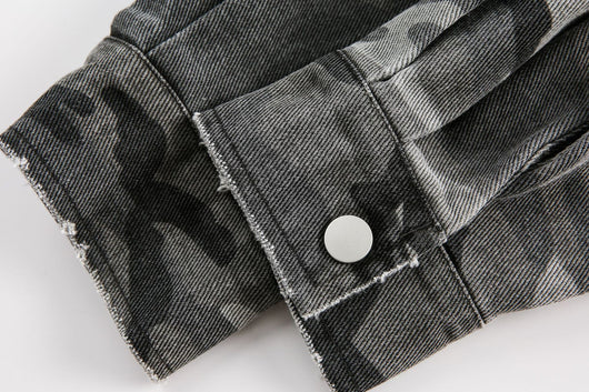 Camisa de Manga Larga Estilo Retro Americano con Diseño Camuflado Desgastado - Image 21