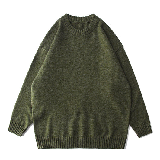 Suéter Retro Universitario Otoño - Pullover Tejido Holgado Unisex - Image 4