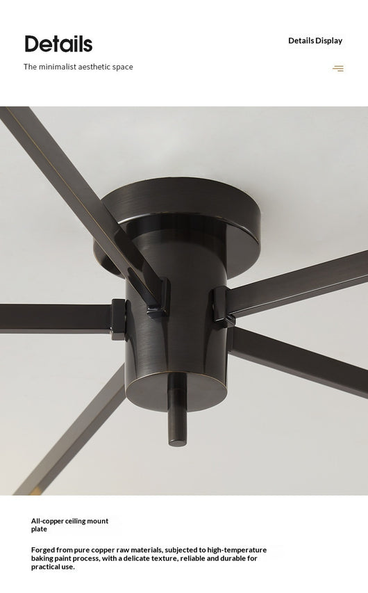 Lámpara de Techo Cobre Macizo para Sala y Dormitorio - Image 19