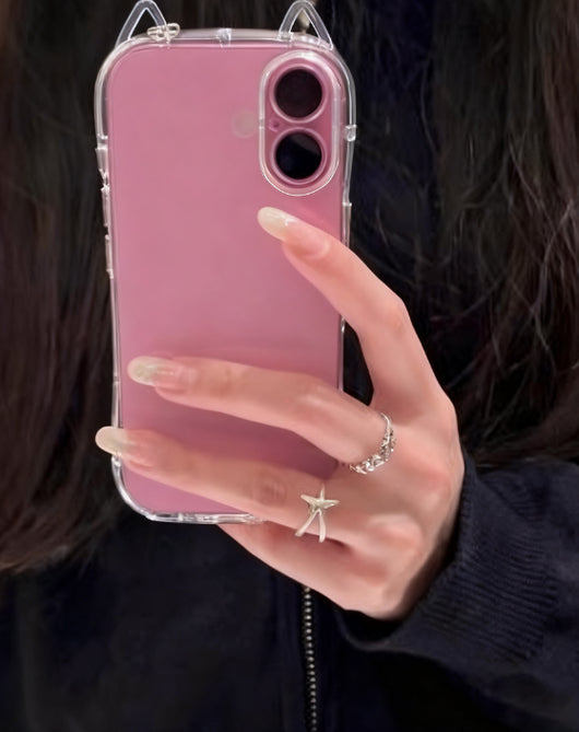 Funda Transparente para Celular con Orejas de Gato - Image 9