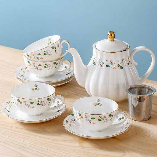 Taza de Té Floral Nórdica Estilo Hogar - Image 2