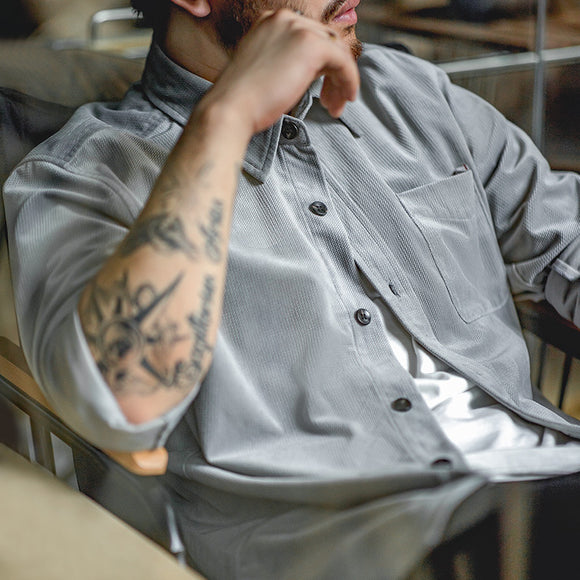 Camisa Manga Larga Antiarrugas Otoño para Hombre