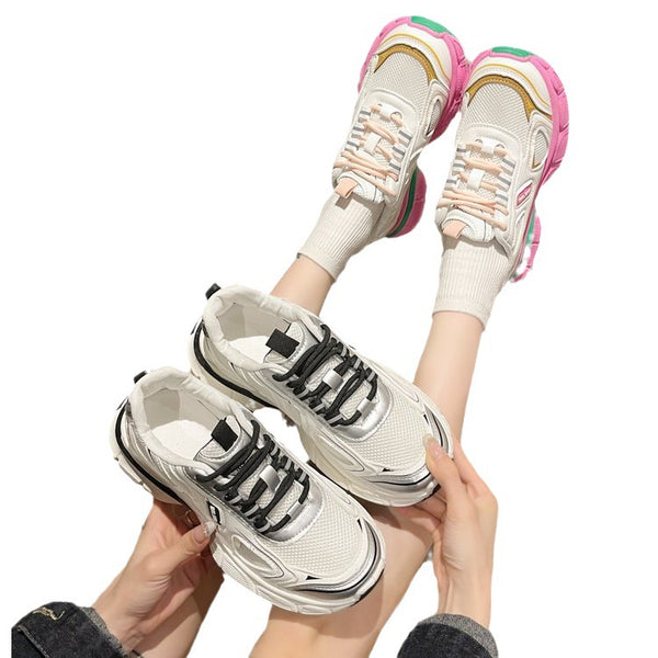 Tenis Casual Mujer Plataforma Mesh Versátil