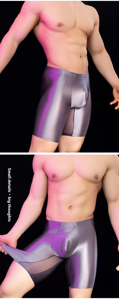 Leggings Moldeadores de Seda Elástica Brillante para Fitness - Image 11