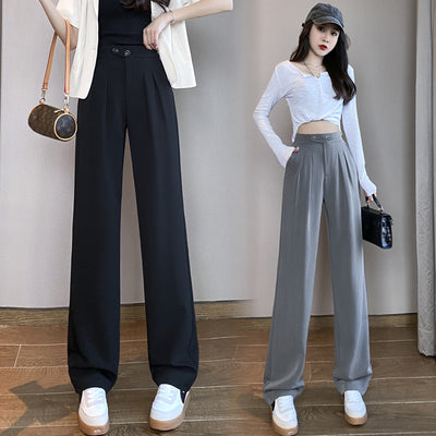 Pantalón Ancho Cintura Alta con Drapeado Elegante - Image 7