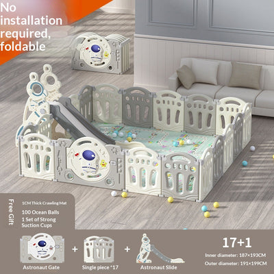 Tapete de Gateo y Corral de Juego para Niños - Image 21