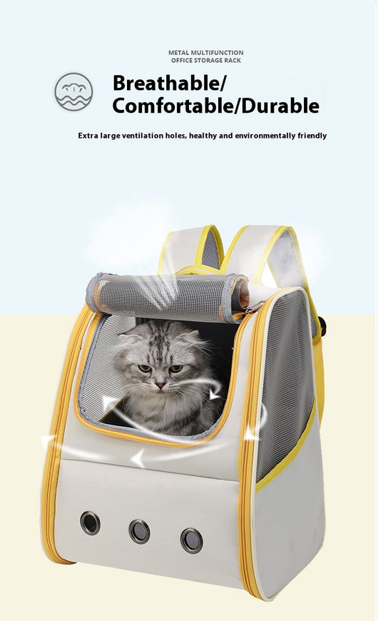 Mochila Transportadora Plegable para Gatos - Diseño Doble Respaldo Transpirable - Image 16
