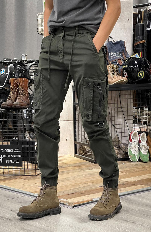 Pantalones Tácticos Casual de Pierna Recta para Hombre con Puños Ajustables - Image 25
