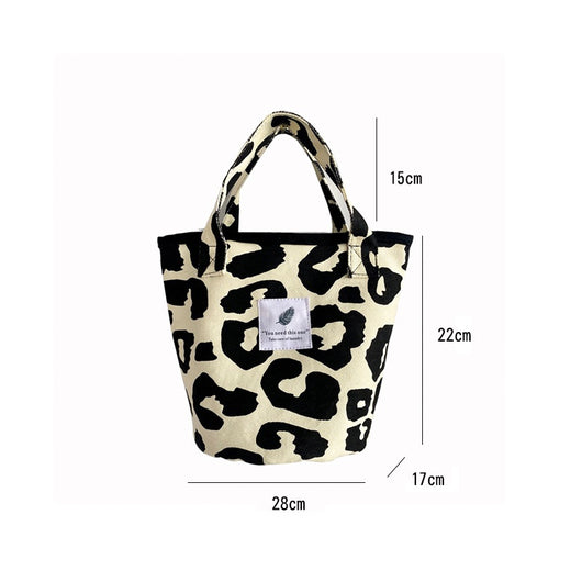 Bolso de Lona con Estampado Animal y Gran Capacidad - Image 20