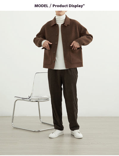 Chaqueta de Lana Reversible para Hombre - Corte Clásico - Image 20