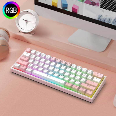 Teclado Mecánico Inalámbrico Bluetooth 61 Teclas para Computadora