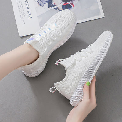Zapatillas Deportivas Tejidas Volantes para Mujer - Comodidad y Estilo en Movimiento - Image 2
