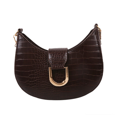 Bolso Baguette Texturizado en Color Sólido - Image 3