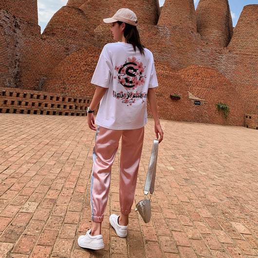 Conjunto Deportivo Casual para Mujer - Blusa Manga Corta y Pantalón Suelto - Image 8