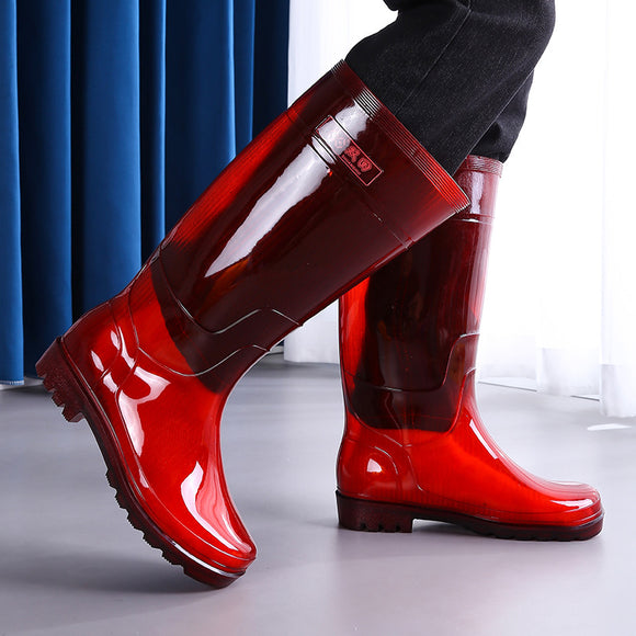 Botas de Lluvia Impermeables para Hombre - Suela Antideslizante y Resistente
