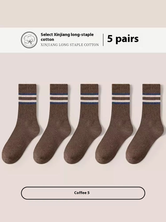 Calcetines Deportivos de Algodón Puro para Hombre - Talla Grande, Transpirables y Cómodos - Image 7