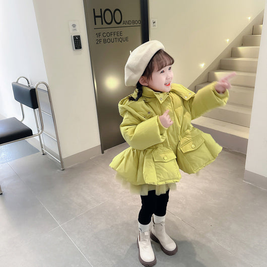 Abrigo Cálido de Plumón para Niña - Colección Invierno - Image 6