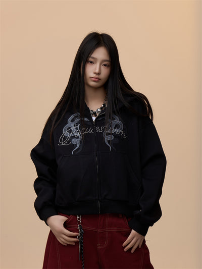 Sudadera Estampada con Capucha Retro para Mujer - Image 16