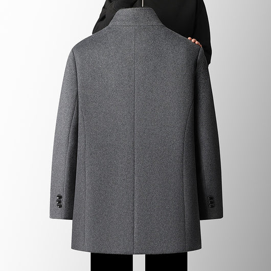 Sobretodo de Lana para Hombre con Forro de Plumas Desmontable - Image 4